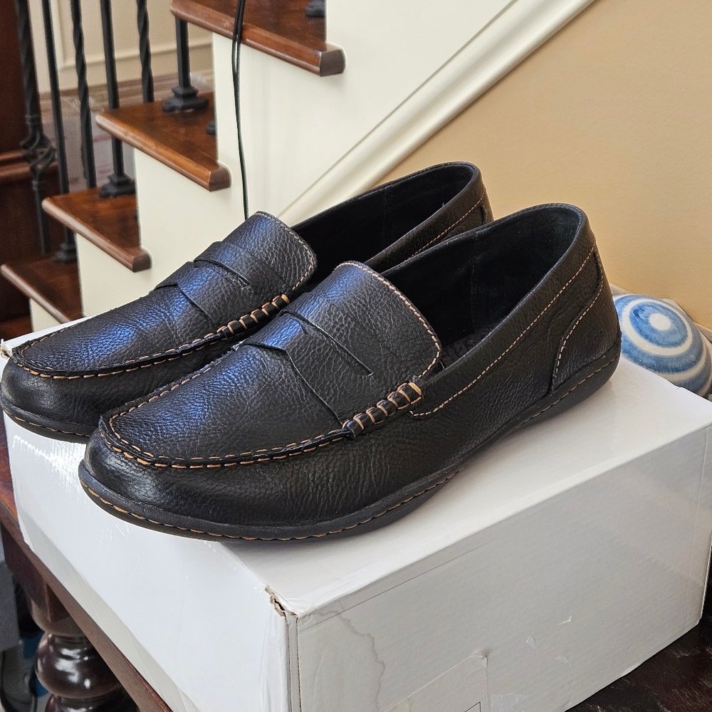 Like NEW - BOC (Born) Men's Leather Casual Loafers, Black, Sz 13 - Picture 2 of 16